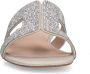 Manfield Dames Zilveren glitter slippers - Thumbnail 6