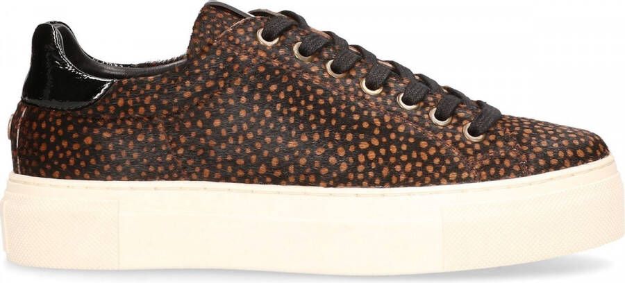 Maruti Ted Hairon Leather Sneaker casual Pixel Black Brown