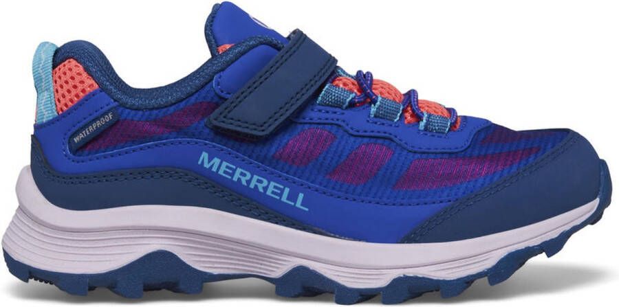 Merrell Kid's Moab Speed Low A C Waterproof Multisportschoenen blauw - Foto 1