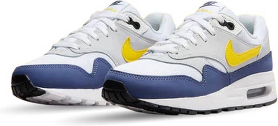 Nike Air Max 1 Sneakers Wit Geel Blauw