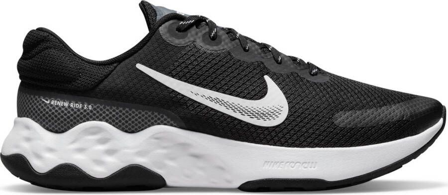 Nike Renew Ride 3 Heren Sportschoenen Black White-Dk Smoke Grey-Smoke Grey