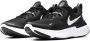 Nike React Miler hardloopschoenen zwart wit antraciet - Thumbnail 2