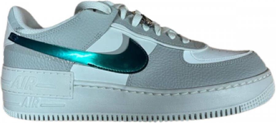 Nike Air Force 1 Low Shadow Sneakers Grey Fog Bright Spruce (Women's)