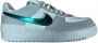 Nike Air Force 1 Low Shadow Sneakers Grey Fog Bright Spruce (Women's) - Thumbnail 3