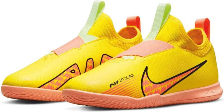 Nike Jr. Zoom Mercurial Vapor 15 Academy IC Zaalvoetbalschoen voor kleuters kids Geel - Foto 1
