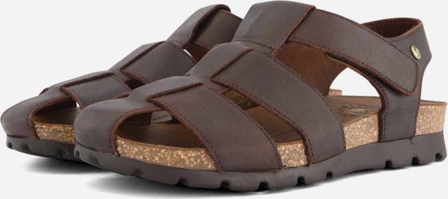 Panama Jack Comfortabele platte sandalen voor mannen Brown Heren