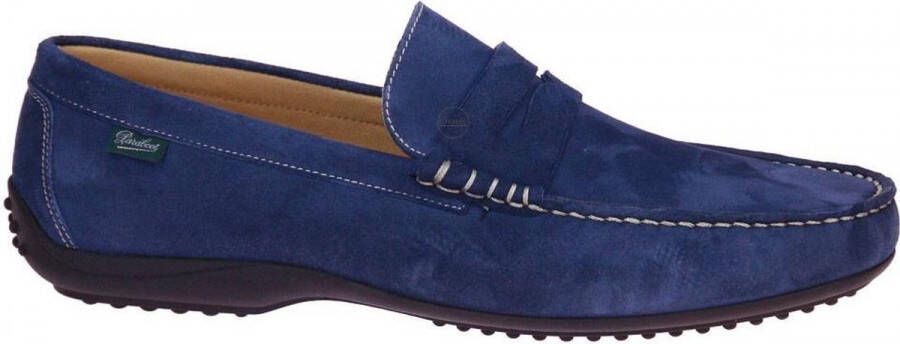 Paraboot Blauw Suede Moccasin