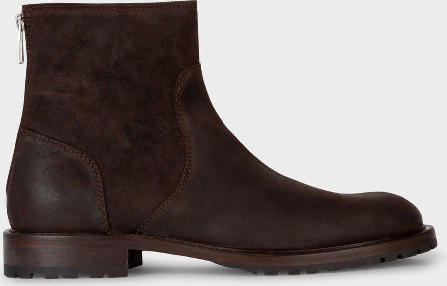 Paul Smith Leather Falk Boots Dark brown [ ]