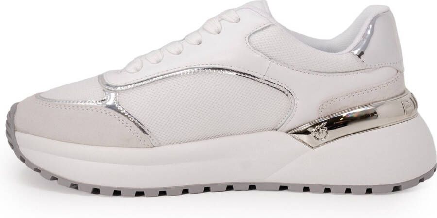 Pinko Calf Sneakers Lente Zomer Collectie White Dames