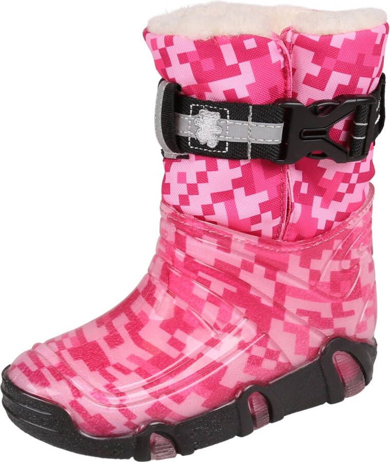 Produkt Roze snowboots voor meisjes met reflector warm en comfortabel ZETPOL 23