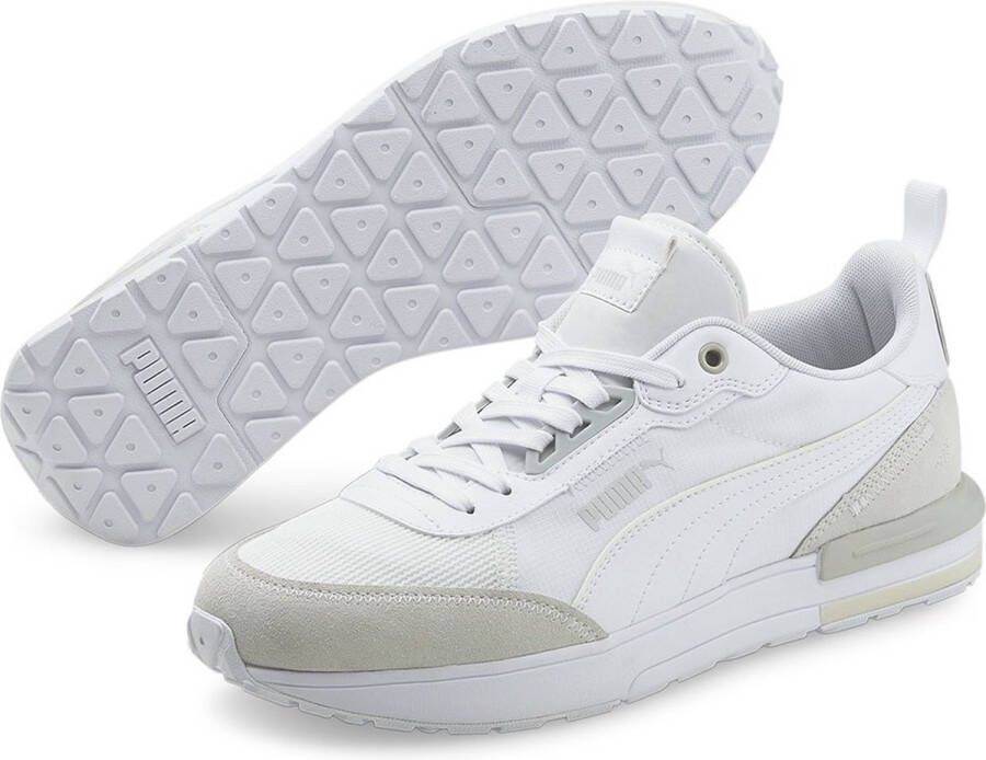 PUMA R22 Sneakers Heren White Gray Violet