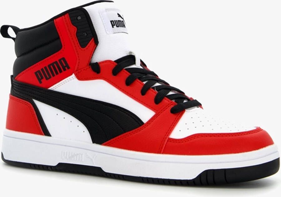 PUMA Rebound v6 Unisex Sneakers Wit Zwart Rood