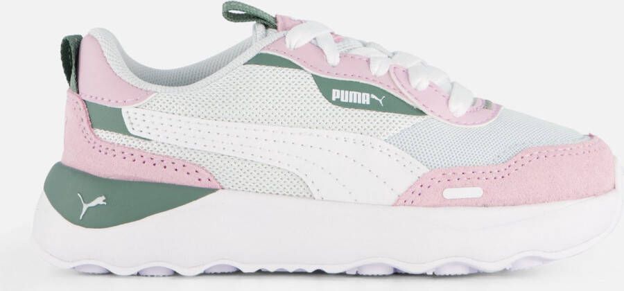 Puma Runtamed Platform sneakers aqua wit lila mintgroen Blauw Jongens Meisjes Mesh 34 - Foto 2