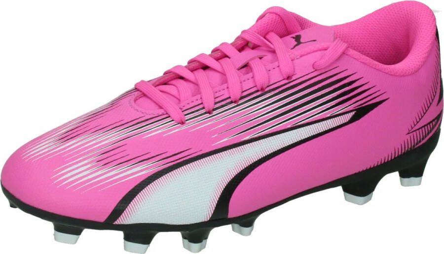 Puma Ultra Play FG AG Jr. voetbalschoenen roze wit zwart Imitatieleer 30 - Foto 5