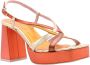 Ras High Heel Sandals Oranje Dames - Thumbnail 1
