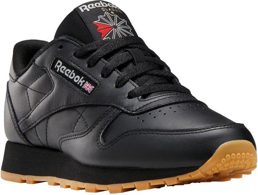 REEBOK CLASSICS Leather Sneakers Core Black Pure Grey Reebok Rubber Gum-02 Dames - Foto 1