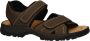Rieker Bruine Comfort Sandaal met Klittenbandsluiting Brown Heren - Thumbnail 1