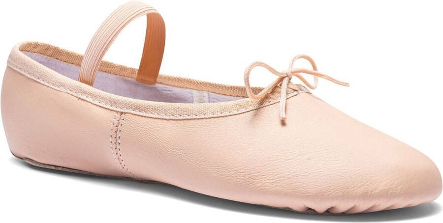 Rumpf Balletschoenen Meisje Roze Dansschoentjes voor Kinderen 1001 Leer Hele Zool