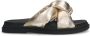 Sacha Dames Gouden slippers met knoop detail - Thumbnail 2