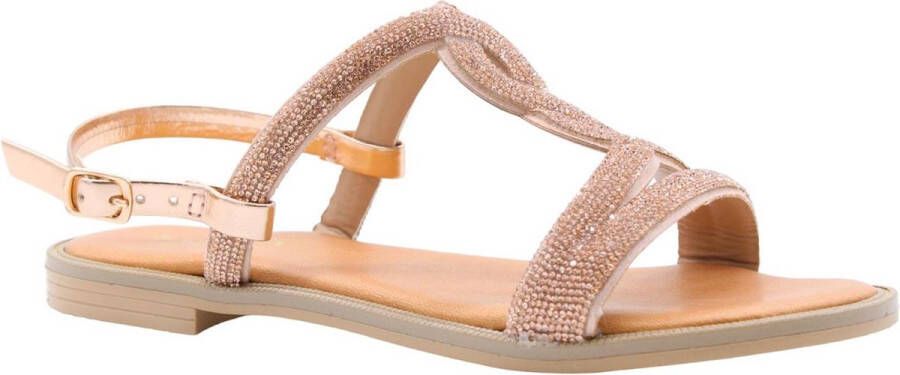 Scapa Platte sandalen voor vrouwen Pink Dames