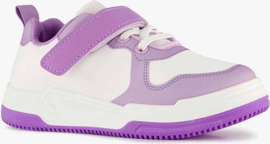 Scapino Meisjes sneakers wit paars Uitneembare zool