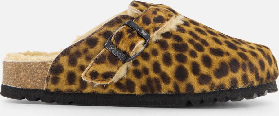 Scholl Fae Leopard Sandalen bruin Synthetisch Dames