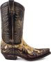 Sendra boots 3241 Cuervo Antic Heren Laarzen Cowboy Western Boots Schuine Hak Spitse Neus Vintage Look Echt Leer Handgemaakt - Thumbnail 1