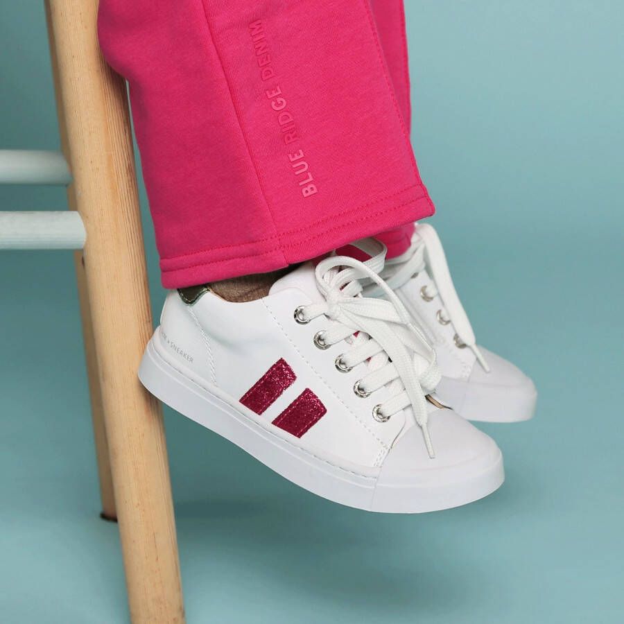 Shoesme leren sneakers wit roze Meisjes Leer Meerkleurig 30 - Foto 2