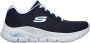 Skechers Arch Fit Big Appeal Dames Sneakers Navy Light Blue - Thumbnail 1