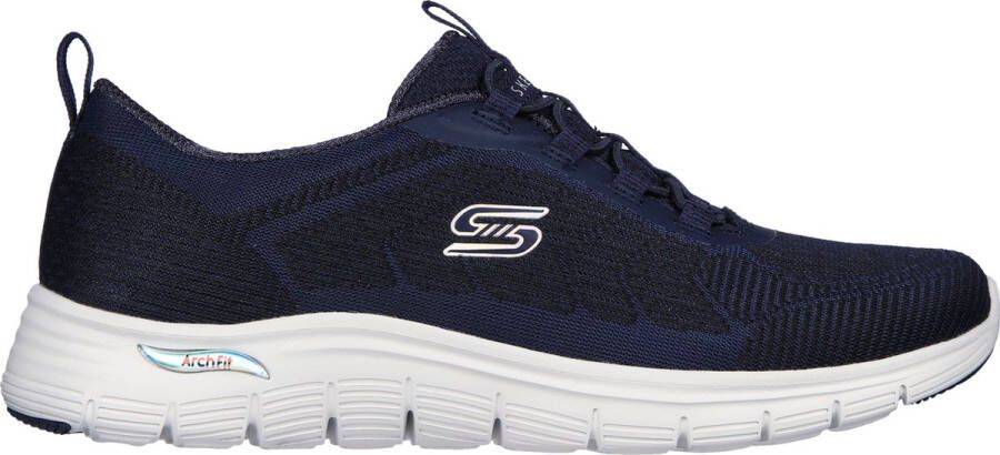 Skechers Arch Fit Vista Gleaming Dames Sneakers Donkerblauw
