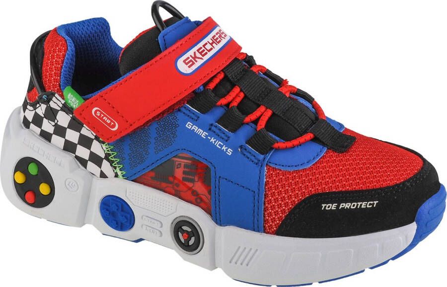 Skechers Gametronix 402260L-BLMT voor een jongen Rood Sneakers