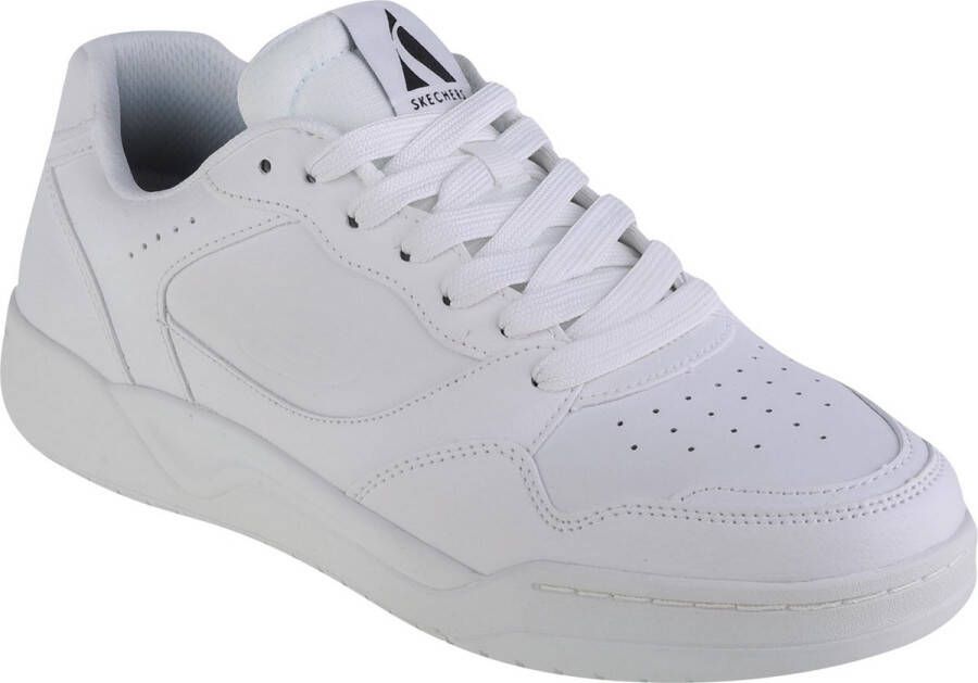 Skechers Koopa-Volley Low Varsity 183240-WHT Mannen Wit Sneakers