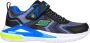 Skechers S Lights Tri-namics Klittenband Sneaker Zwart Grijs Blauw - Thumbnail 1