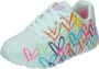 Skechers Uno Lite Spread The Love Meisjes Sneakers Wit Mutlicolour - Thumbnail 1