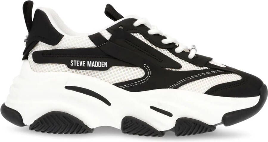 Steve Madden -Possession-E Zwart Wit-Dames Sneaker-SM19000033-04005