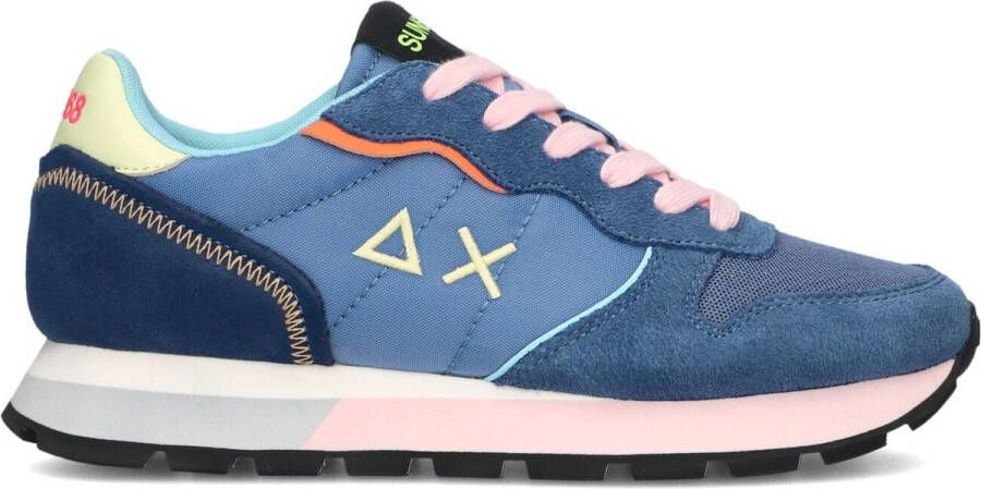 Sun68 Ally Color Explosion Lage sneakers Dames Blauw
