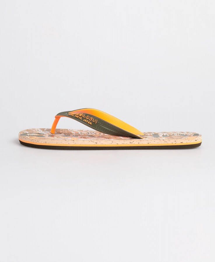 Superdry Cork Flip Flop Heren Slippers Fluro Orange