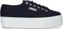 Superga 2790 Cotw Line Up And Down Lage sneakers Dames Blauw - Thumbnail 2