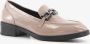 Scapino Tamaris dames lak loafers beige taupe - Thumbnail 1