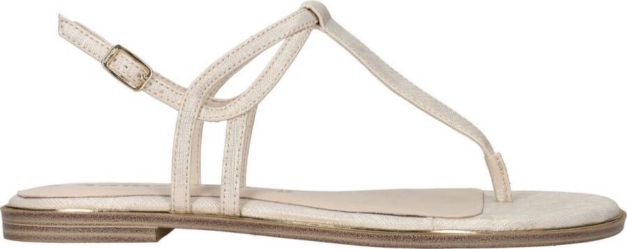 Tamaris Parelmoer sandaal met gouden details Gray Dames