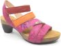 Think 3-000301-5020 Fuchsia combi dames sandaal wijdte G - Thumbnail 1