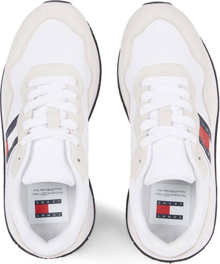 Tommy Hilfiger Eva Runner Sneakers met Tommy Patch White Dames