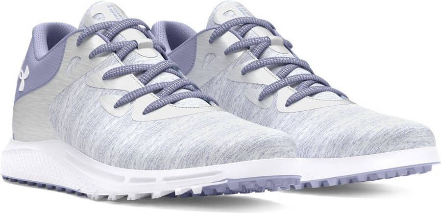 Under Armour Dames golf schoenen UA Charged Breathe 2 Knit Spikeless Wit Paars