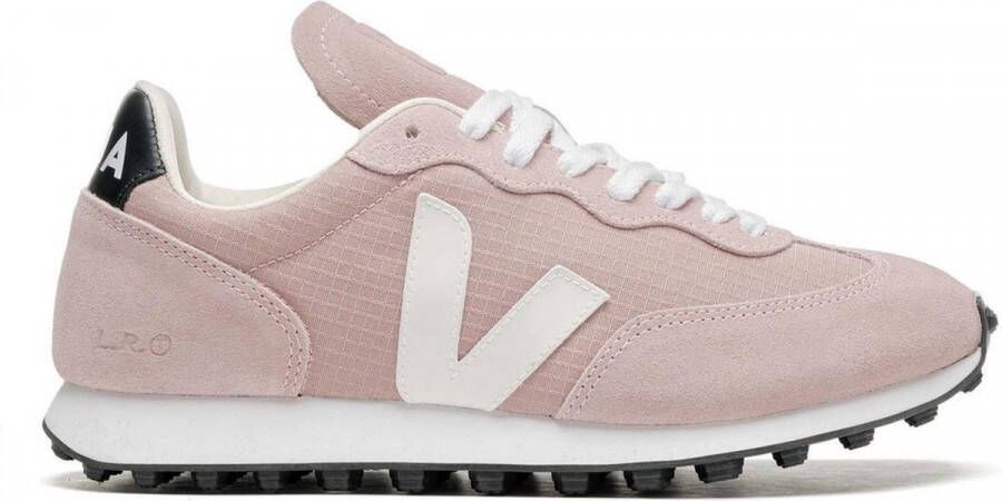 Veja Sneakers van Gerecycled Polyester met Biologisch Katoenen Veters Pink Dames