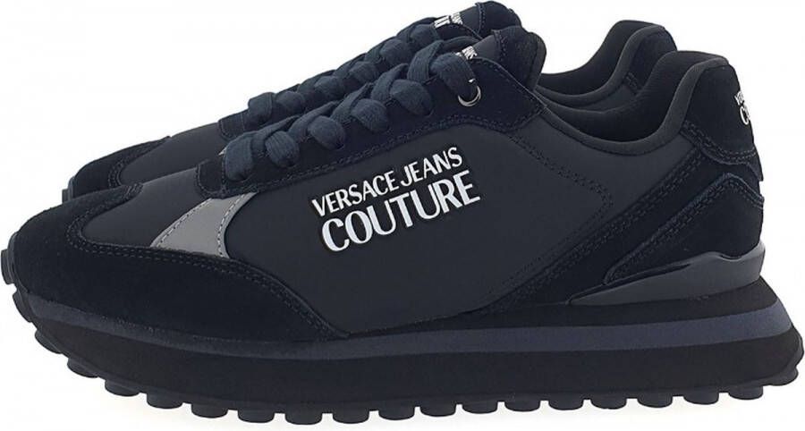 Men& shoes leather trainers sneakers Spyke Zwart Heren