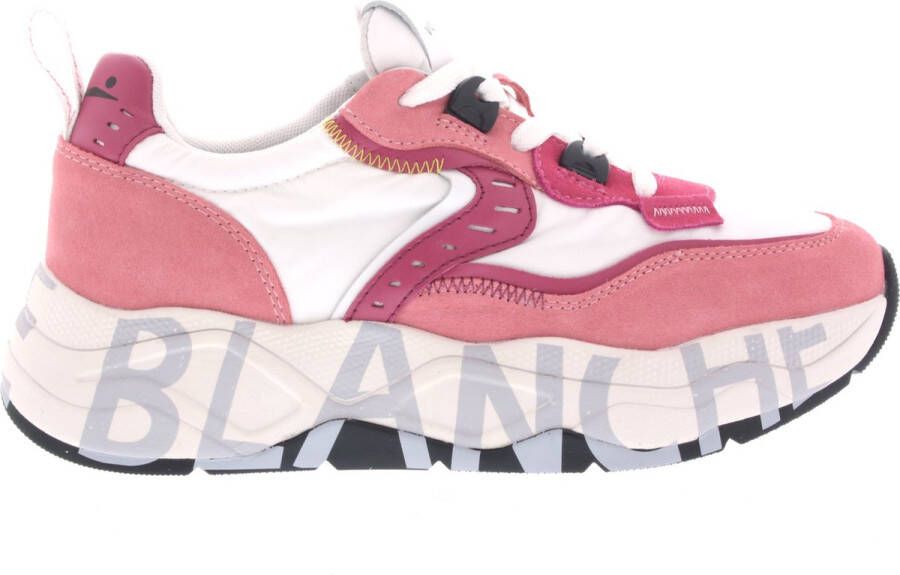 Voile Blance Dames Sneakers Club105 Pink white Rose