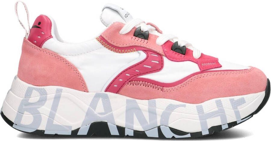 Voile Blance Dames Sneakers Club105 Pink white Rose