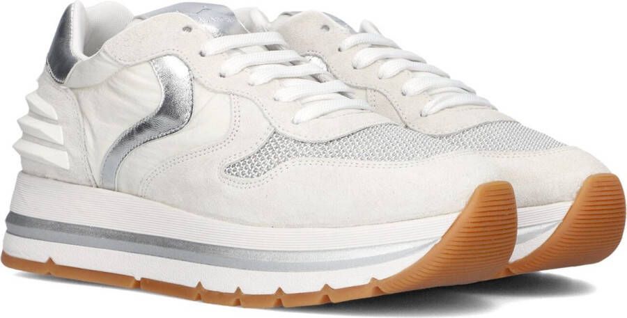 Voile blanche Suede and technical fabric sneakers Maran Power Gray Dames