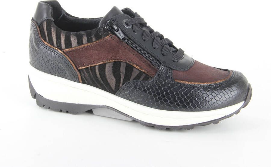 Xsensible Lucca black combi 080 GX 30112.2 - schoen Dames schoen Dames sneaker Comfort sneaker Schoen Dames schoen