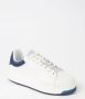 Emporio Armani Contrast Rivet Sneakers Wit Blauw White Heren - Thumbnail 2